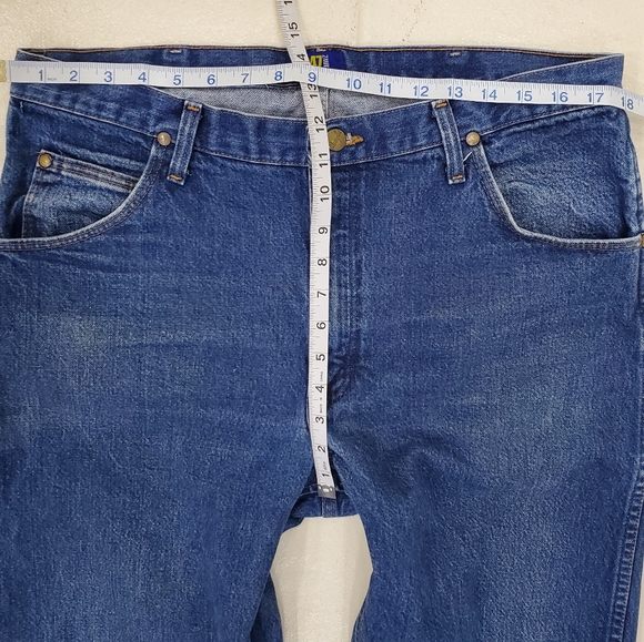 Wrangler 47MWZ jeans men's size 36 x 36L regular fit 100% cotton - Picture 6 of 12